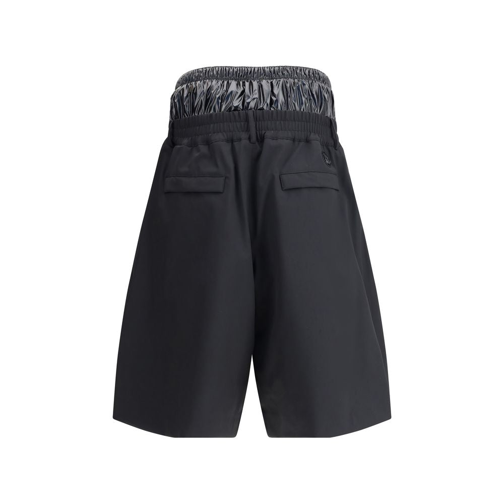 MONCLER x ASAP ROCKY Black Polyamide Bermuda Shorts
