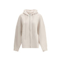 Extreme Cashmere White Cashmere Hoodie