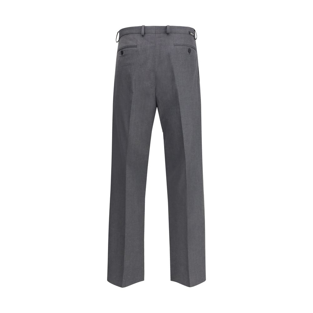 Prada Gray Fleece Wool Dress Pants