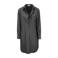 Brunello Cucinelli Gray Wool Casual Dress