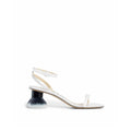 Loewe White Lamb Leather Platform Sandals