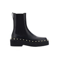 Valentino Garavani Black Calfskin Ankle Boots