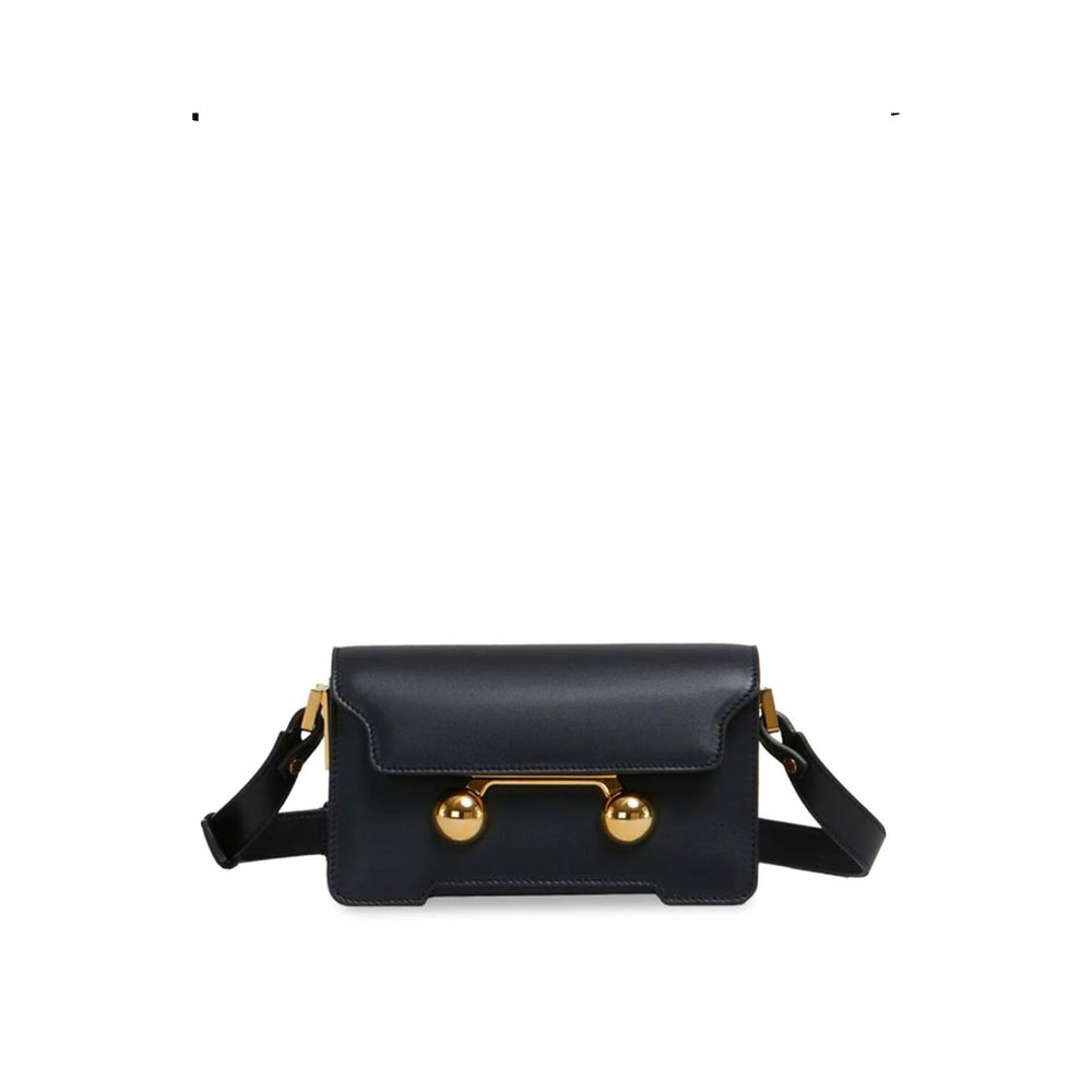 Marni Black Calfskin Shoulder Bag