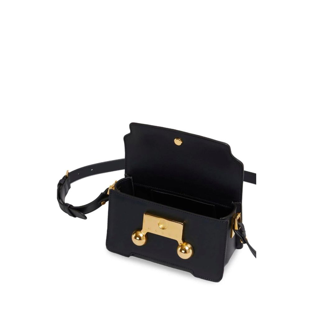 Marni Black Calfskin Shoulder Bag