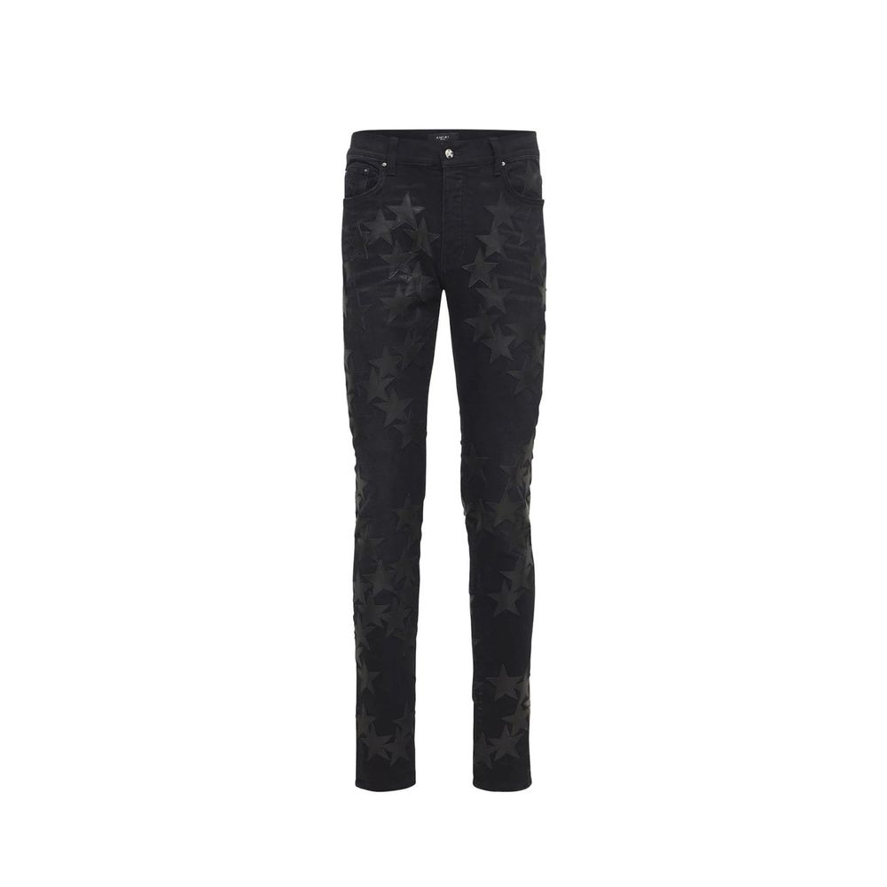 Amiri Gray Cotton Skinny Jeans