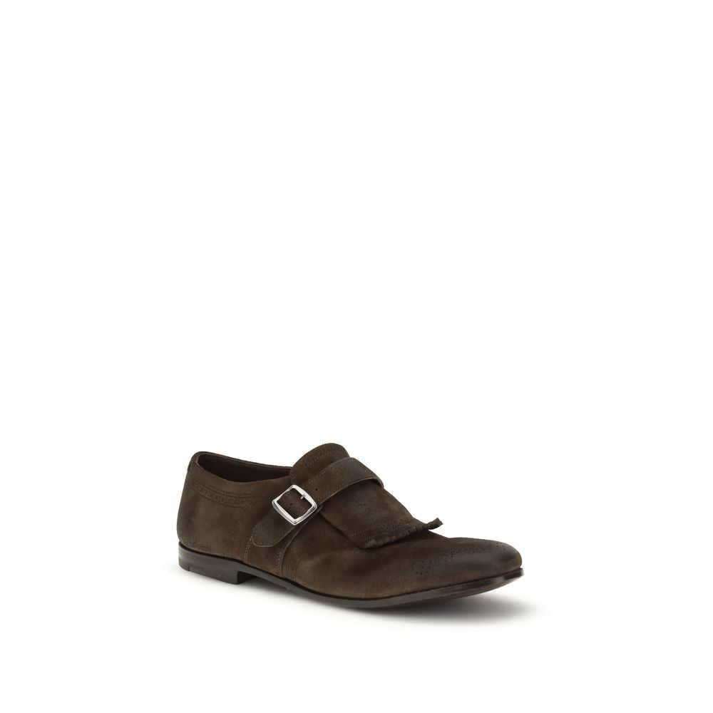 Church's Brown Suede Leather Slip-On Loafers