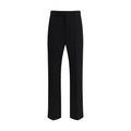 Valentino Black Fleece Wool Dress Pants