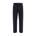 Prada Blue Cotton Dress Pants