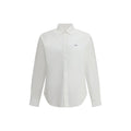 Prada White Fleece Wool Dress Shirt