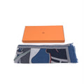 Hermès Blue Cashmere-Silk Blend Scarf