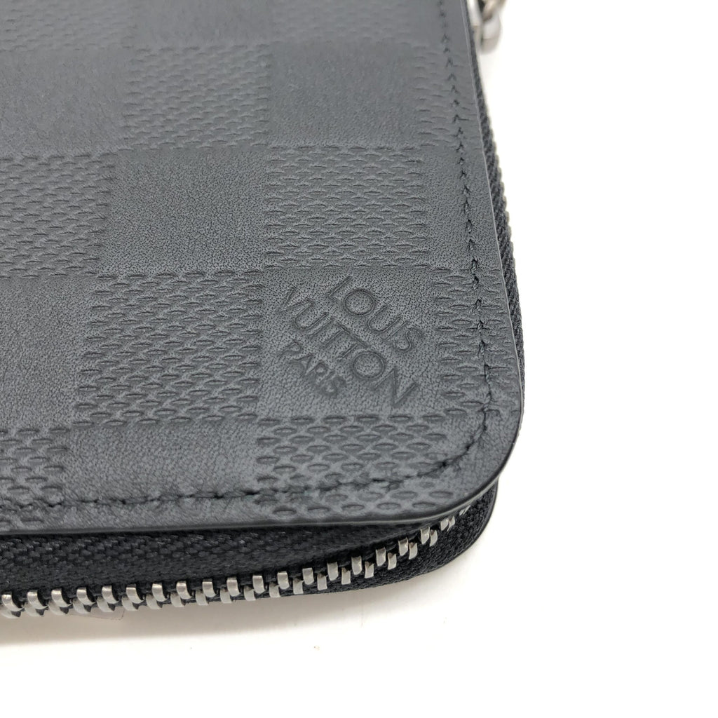 Louis Vuitton Damier Infini Zippy Wallet In Black