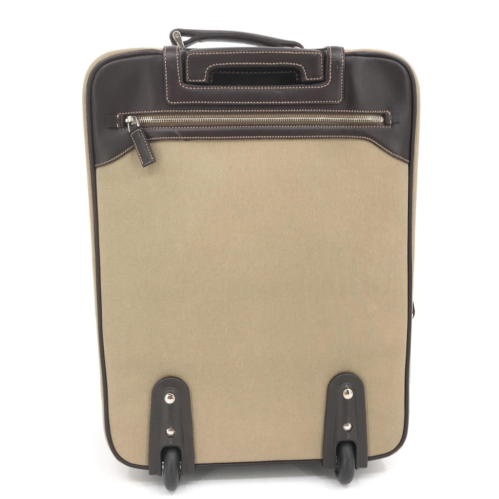 Prada Jacquard Canvas Leather Suitcase