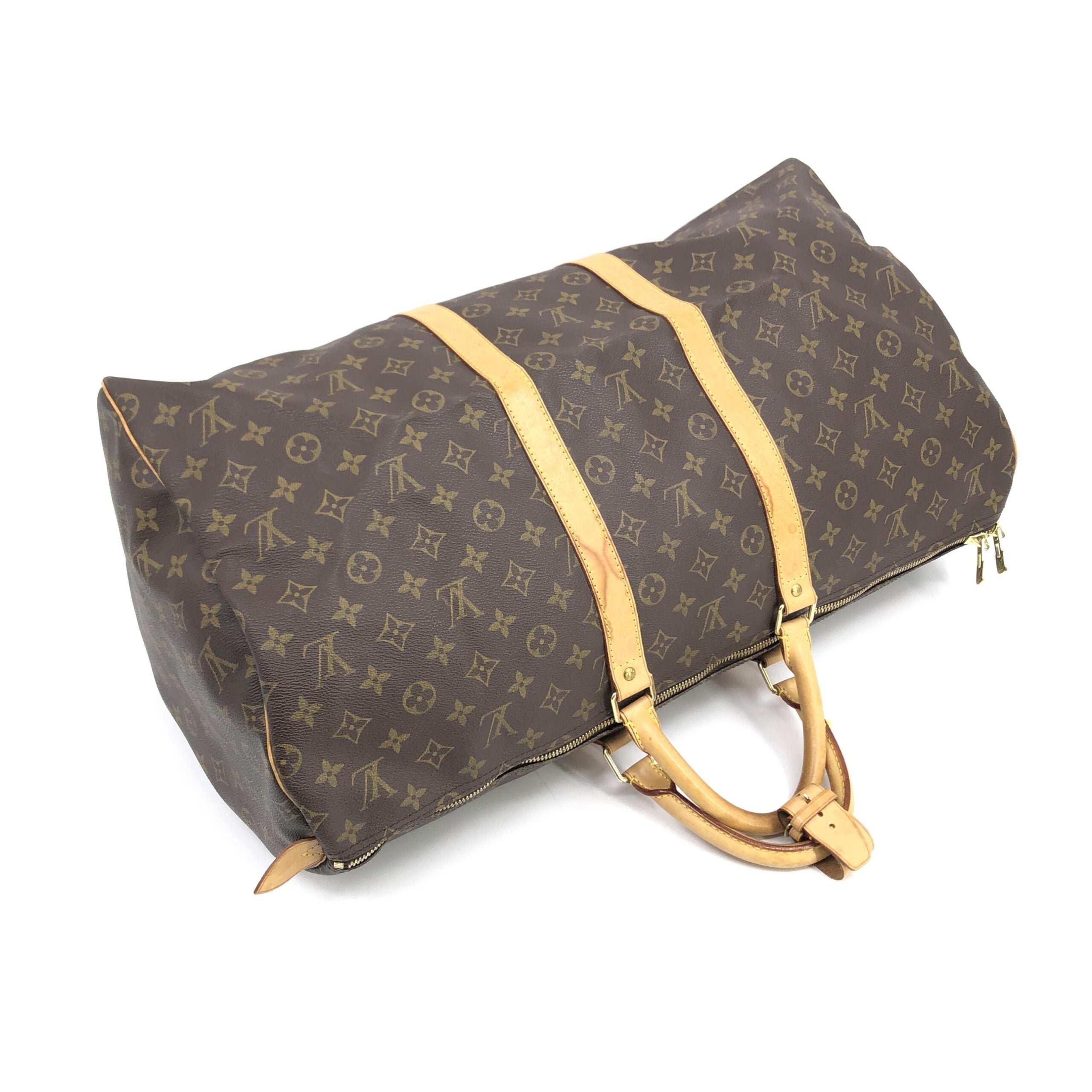 Louis Vuitton Monogram Keepall 55 Handbag