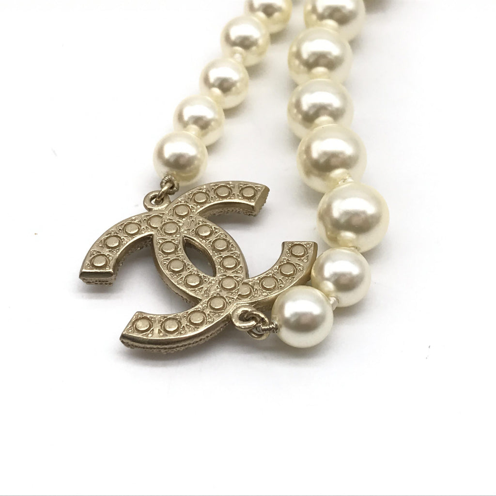 Chanel Pearl CC Necklace