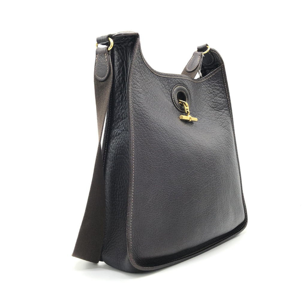 Hermès Togo Leather Black Shoulder Bag