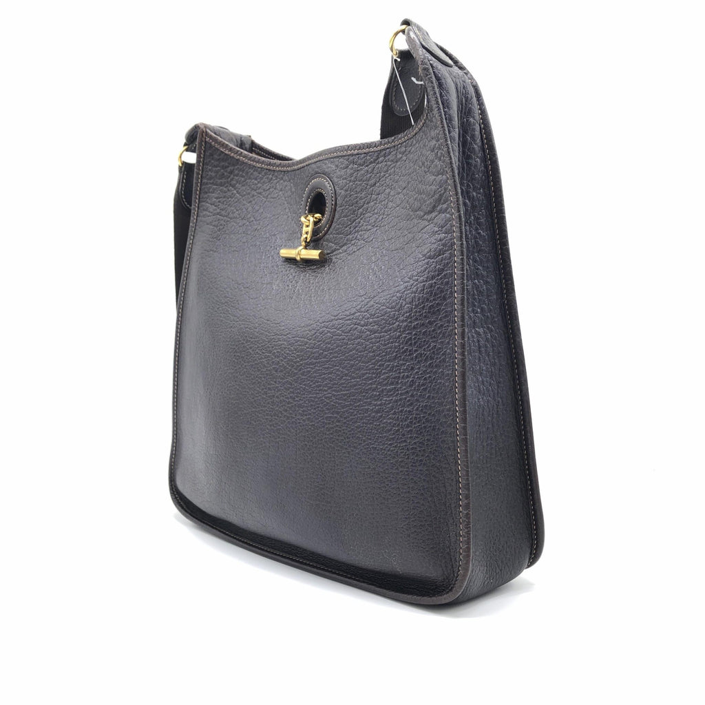 Hermès Togo Leather Black Shoulder Bag