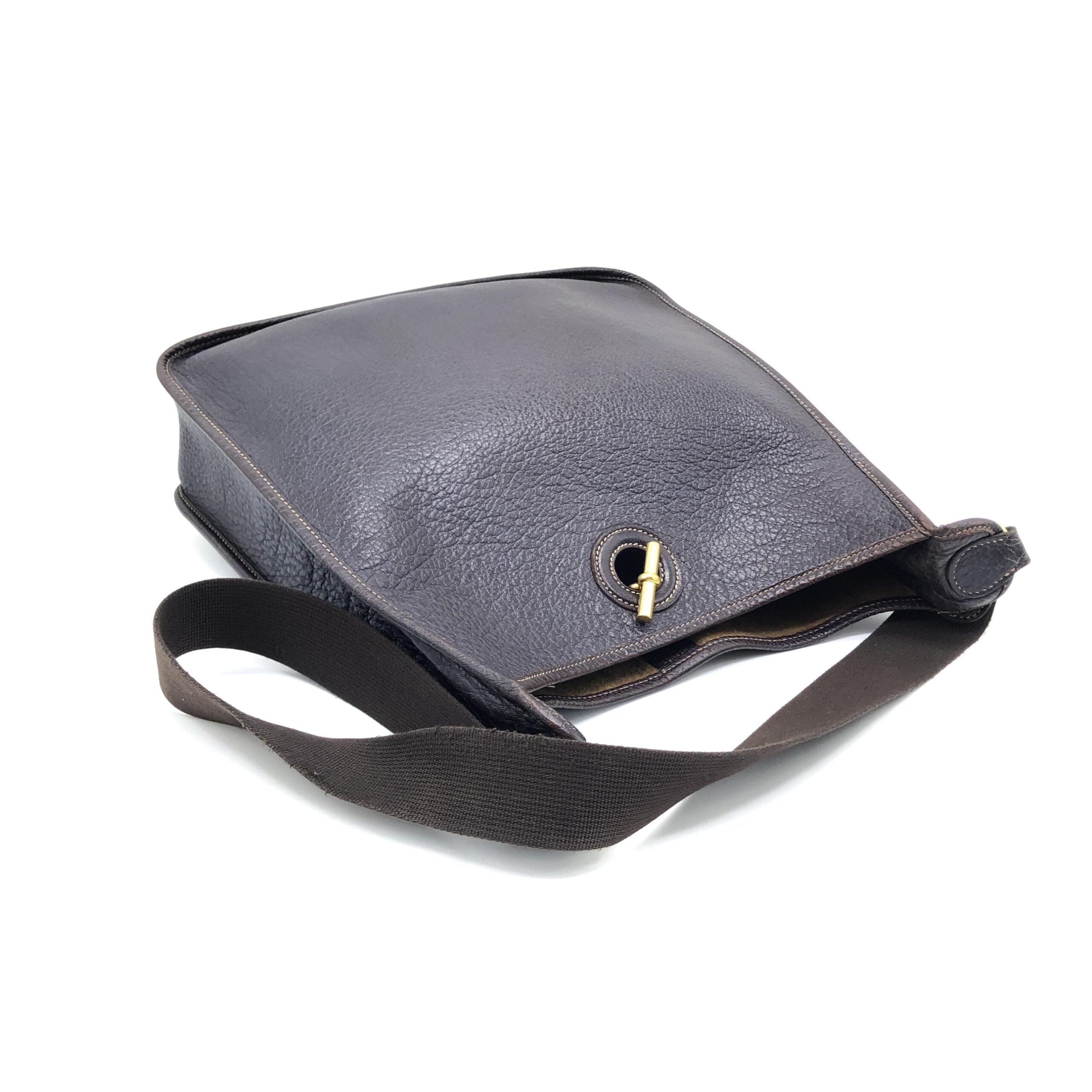 Hermès Togo Leather Black Shoulder Bag