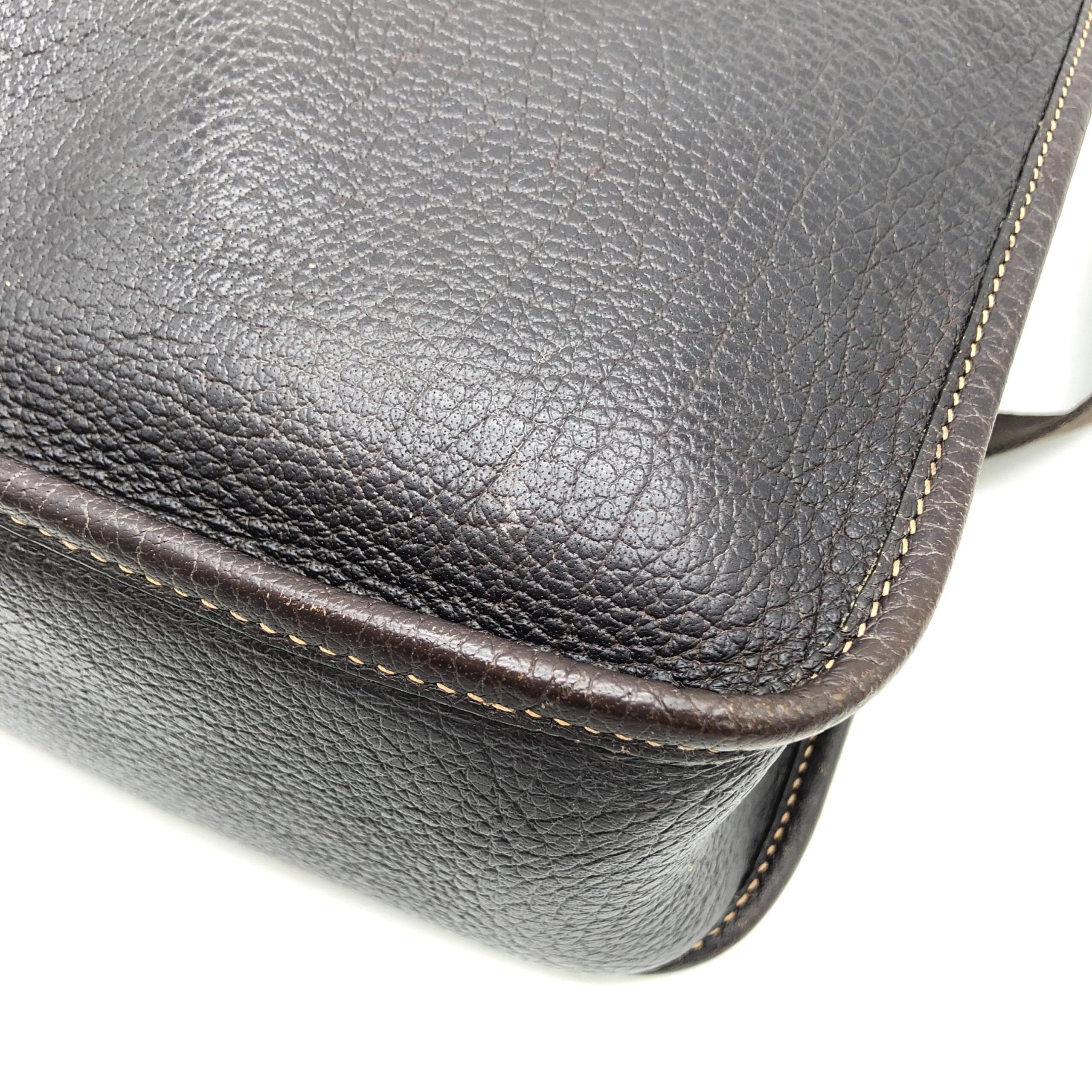 Hermès Togo Leather Black Shoulder Bag