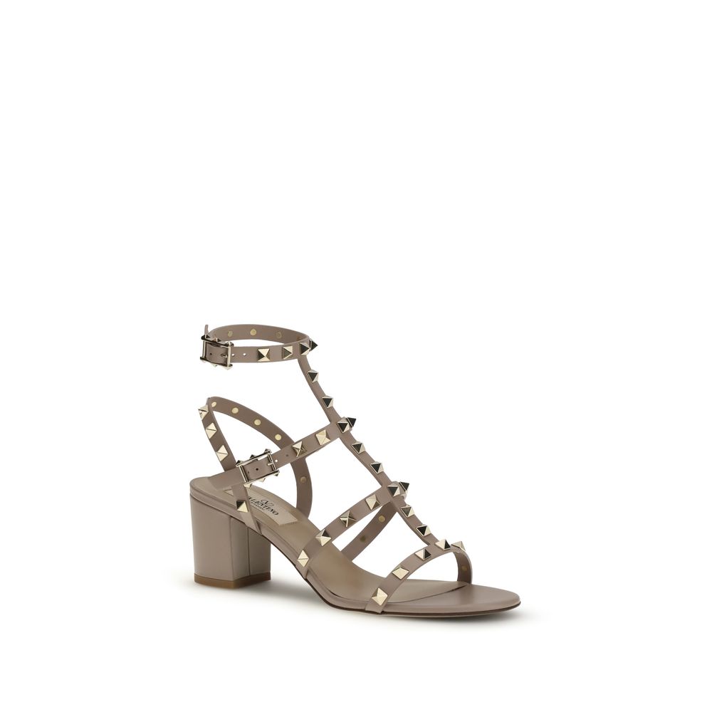 Valentino Garavani Multicolor Calf Leather Bos Taurus Platform Sandals