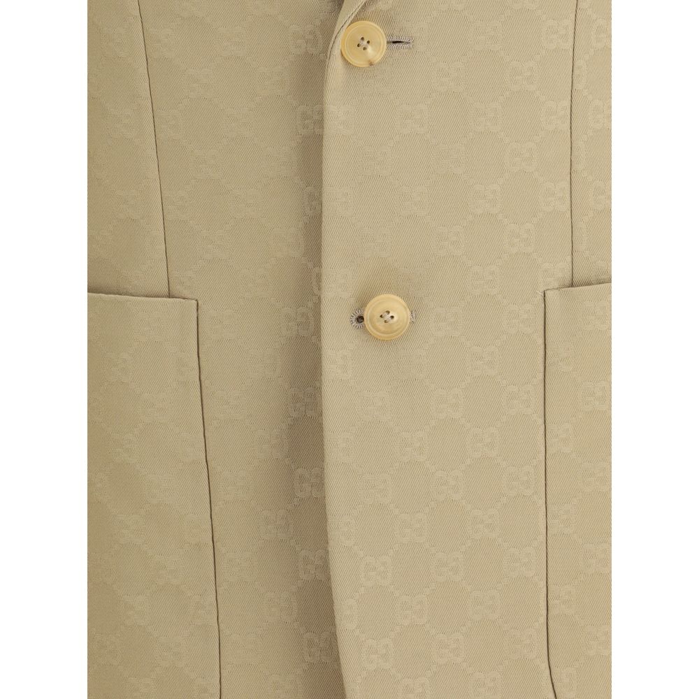 Gucci Beige Cotton Blazer