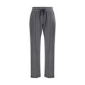 Brunello Cucinelli Gray Cotton Casual Pants