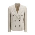 Brunello Cucinelli Beige Linen Blazer