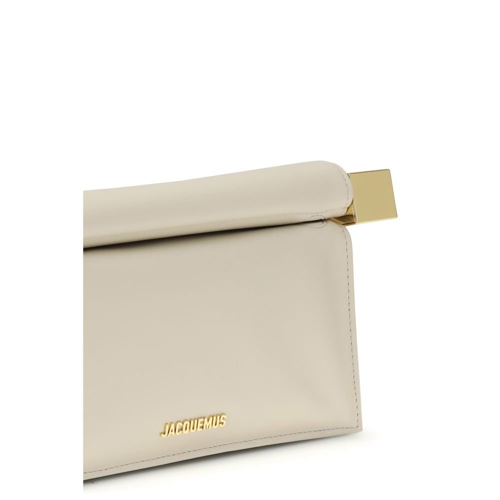 Jacquemus Cream Lamb Ovis Aries Aries Clutch Bag