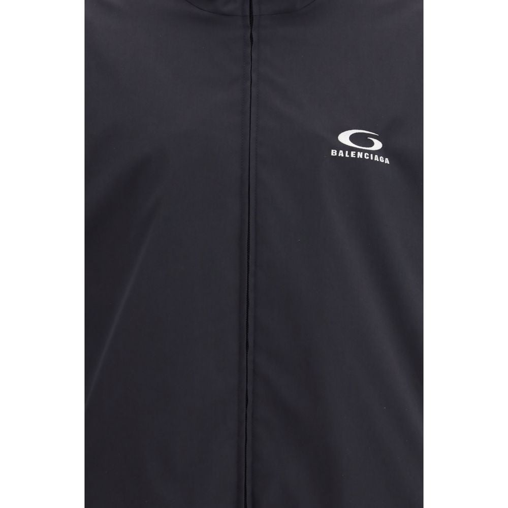 Balenciaga Black Polyester Shell Jacket
