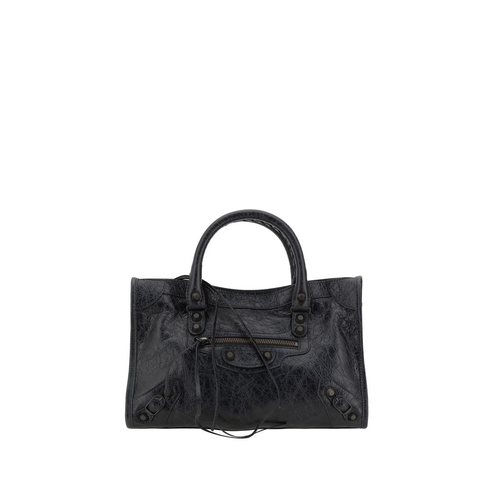 Balenciaga Black Calf Leather Bos Taurus Shoulder Bag