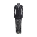 Rabanne Black Polyamide Long Dress