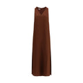 Brunello Cucinelli Brown Viscose Casual Dress