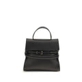 Moschino Black Calf Leather Bos Taurus Handbag