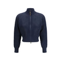 Brunello Cucinelli Blue Cotton Cardigan