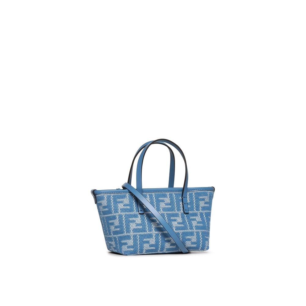 Fendi Blue Cotton Handbag