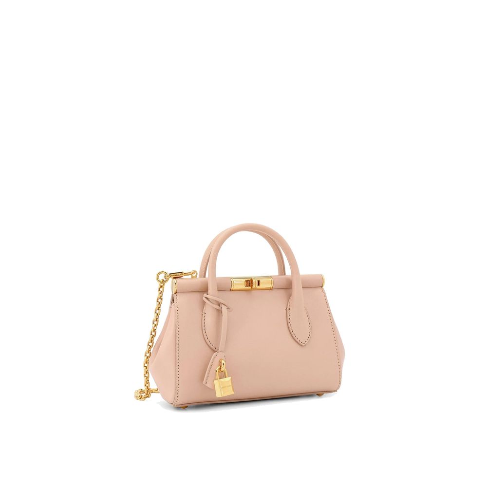 Dolce & Gabbana Beige Calfskin Handbag