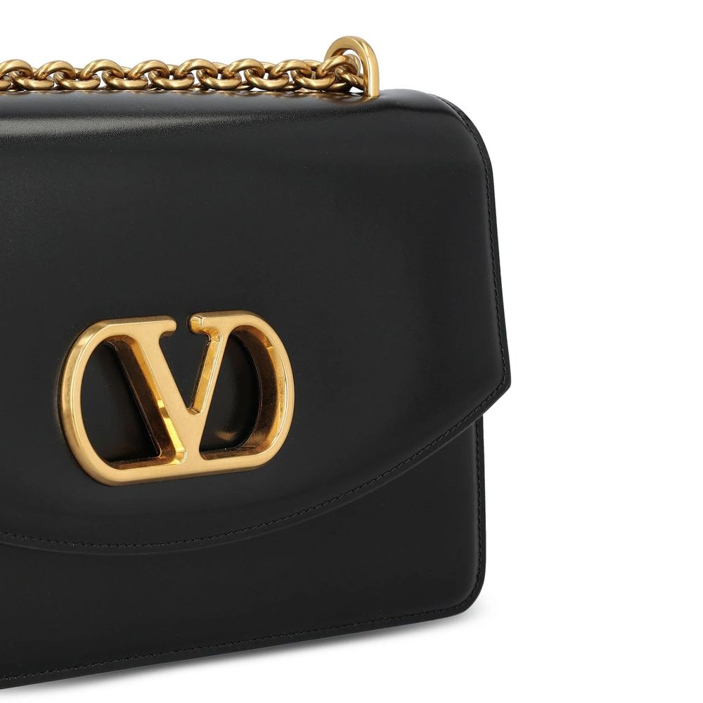 Valentino Garavani Black Calfskin Shoulder Bag
