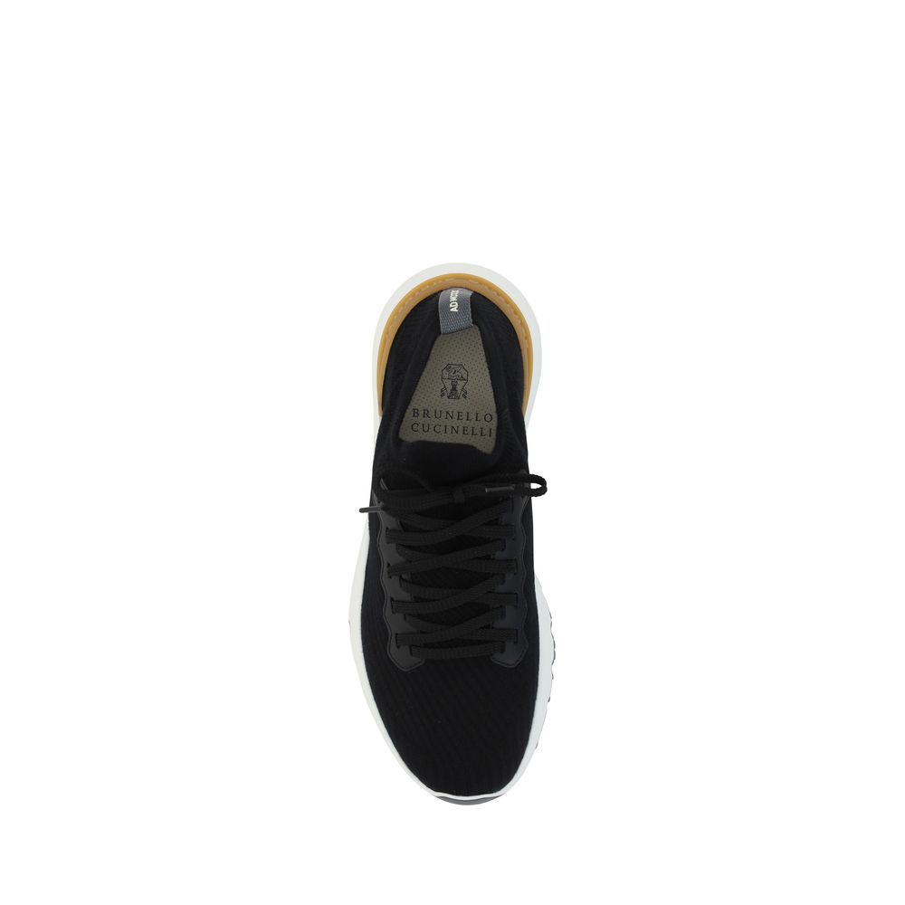 Brunello Cucinelli Black Rubber Athletic Sneakers