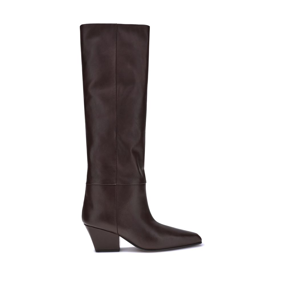 Paris Texas Brown Calf Leather Bos Taurus Boots