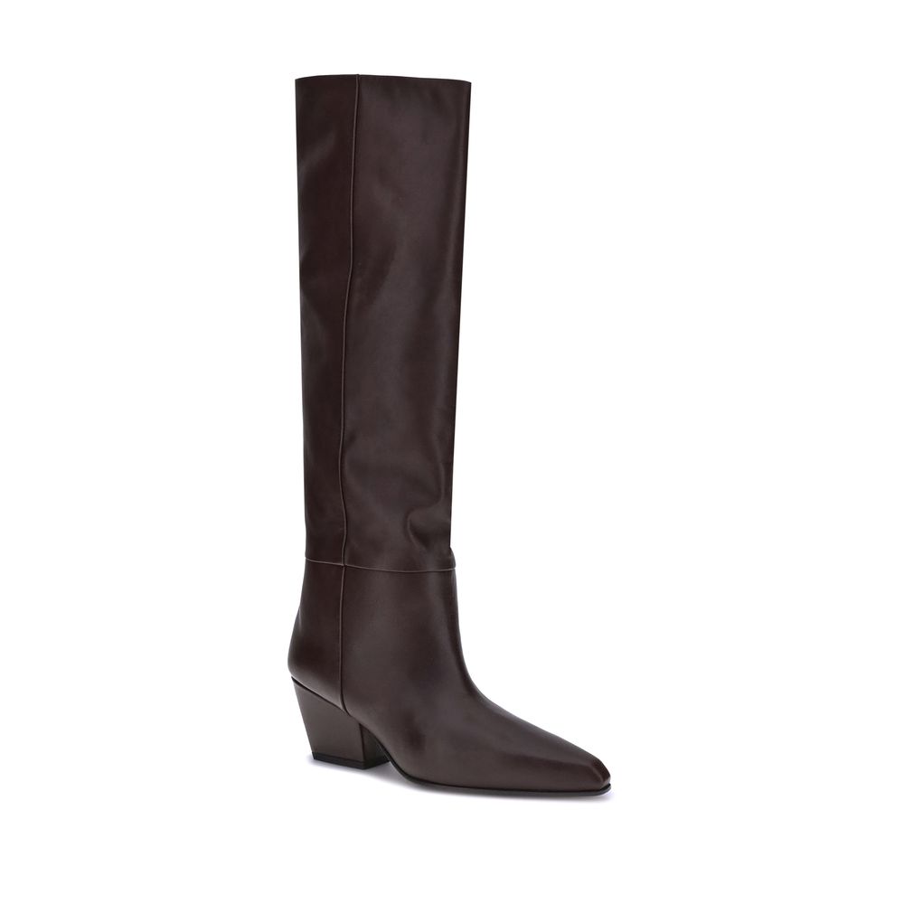 Paris Texas Brown Calf Leather Bos Taurus Boots