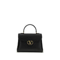 Valentino Garavani Black Calf Leather Bos Taurus Shoulder Bag