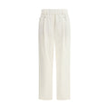 Brunello Cucinelli White Cotton Pants