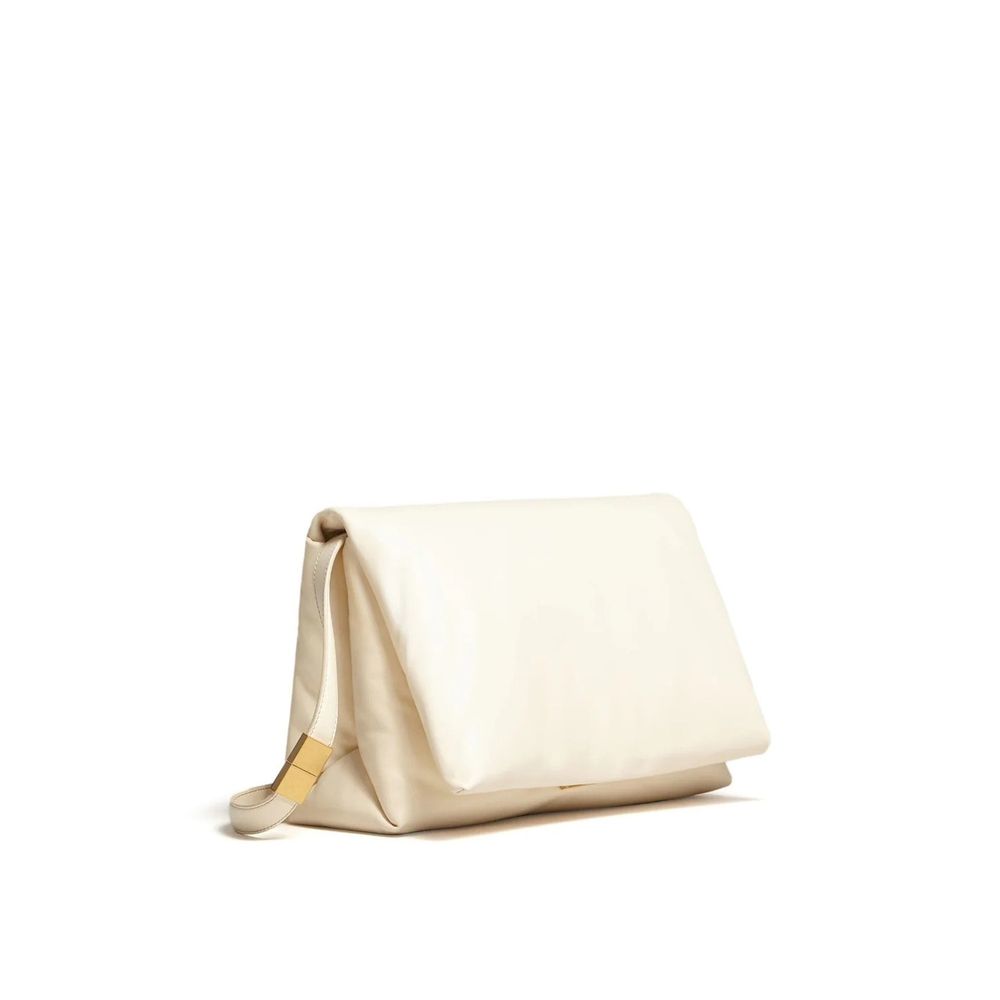 Marni White Calfskin Shoulder Bag