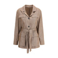 Brunello Cucinelli Brown Linen Coat