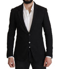 Dolce & Gabbana Black Single Breasted Coat Men Blazer