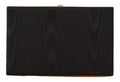 Dolce & Gabbana Black Silk Gold Frame Clutch Evening Party Purse Bag