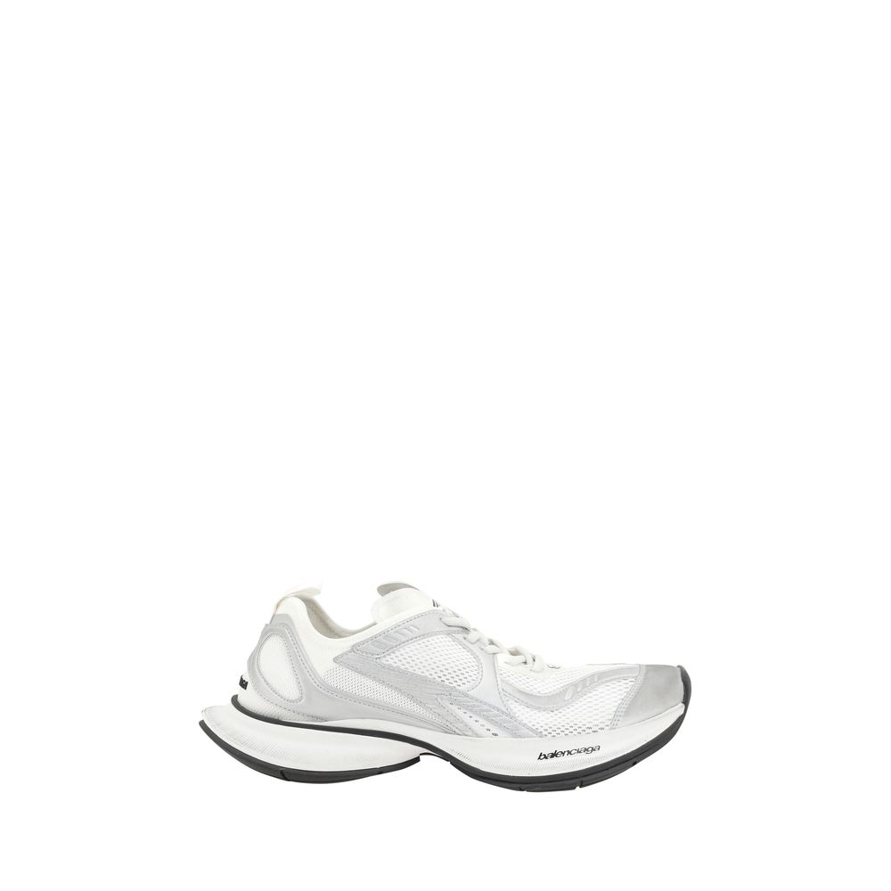Balenciaga White Polyurethane Athletic Sneakers