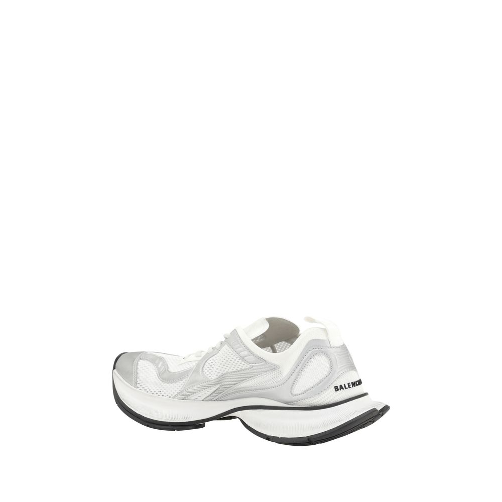 Balenciaga White Polyurethane Athletic Sneakers