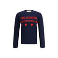 Valentino Blue Fleece Wool Sweatshirt