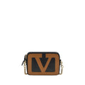 Valentino Garavani Black Calf Leather Bos Taurus Shoulder Bag