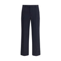 Valentino Blue Fleece Wool Dress Pants